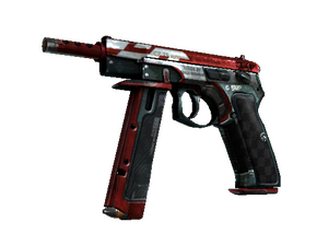 CZ75-Auto | Red Astor (Battle-Scarred)