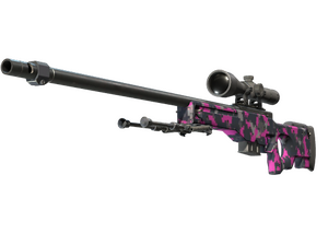 Сувенирный AWP | Пиксельный камуфляж «Розовый» (Немного поношенное)